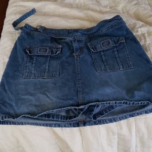 Skort blue jean 16w